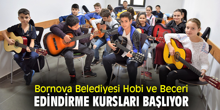 Bornova Belediyesi Hobi ve Beceri Edindirme kursları başlıyor