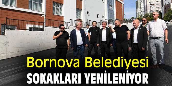 Bornova Belediyesi sokakları yenileniyor