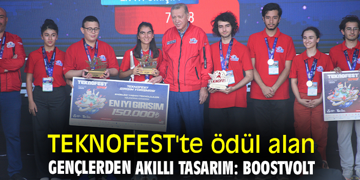 TEKNOFEST'te ödül alan gençlerden akıllı tasarım: Boostvolt
