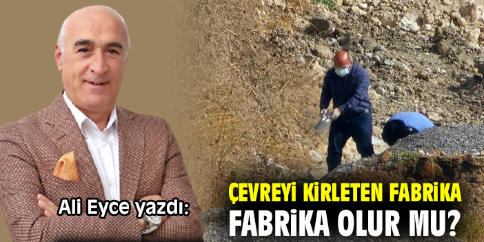 Çevreyi kirleten fabrika fabrika olur mu?