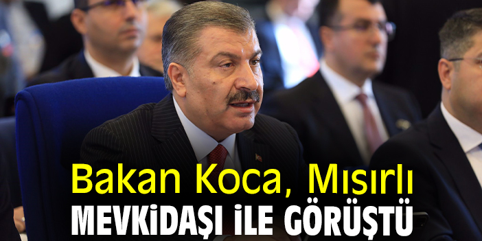 Bakan Koca, Mısırlı mevkidaşı ile görüştü