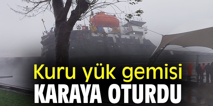 Kuru yük gemisi karaya oturdu