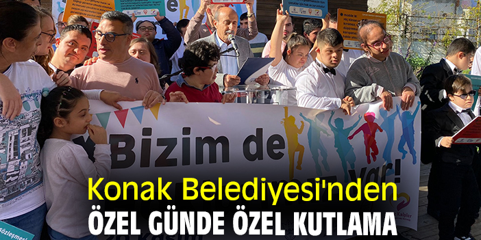Konak Belediyesi'nden özel günde özel kutlama