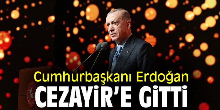 Cumhurbaşkanı Erdoğan, Cezayir’e gitti