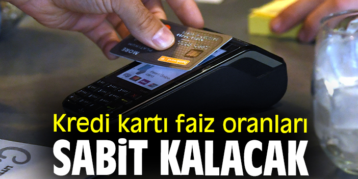 Kredi kartı faiz oranları sabit kalacak