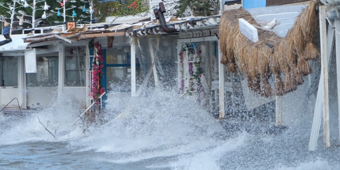 Fırtına, Bodrum'u vurdu