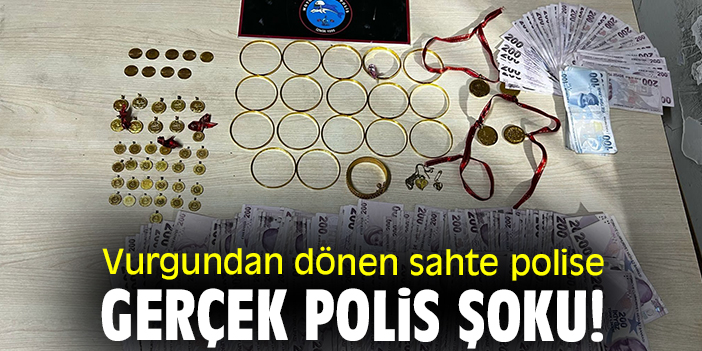 Vurgundan dönen sahte polise gerçek polis şoku!