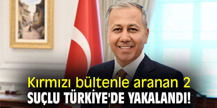 Kırmızı bültenle aranan 2 suçlu Türkiye'de yakalandı!