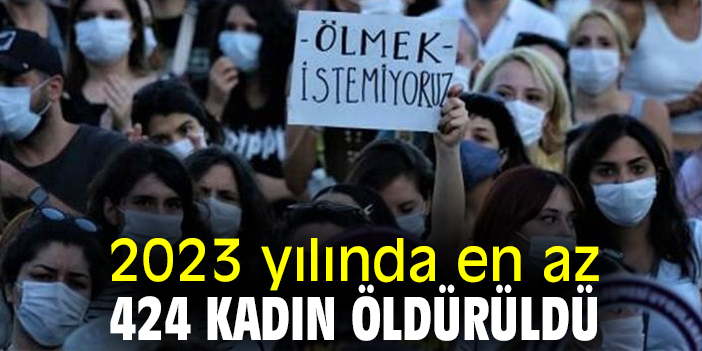 2023 yılında en az 424 kadın öldürüldü
