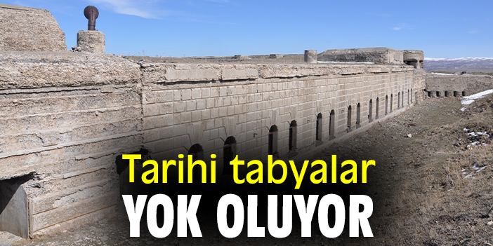 Tarihi tabyalar yok oluyor