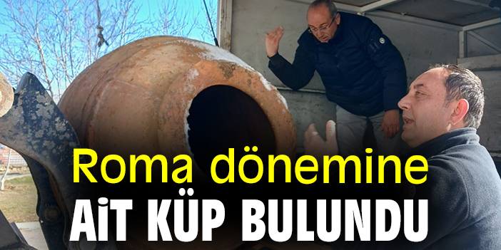 Roma dönemine ait küp bulundu