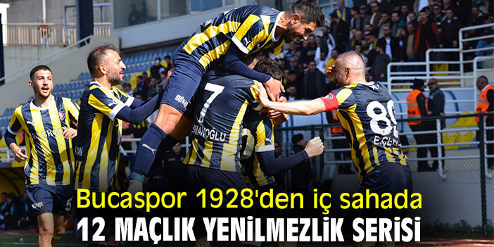 Bucaspor 1928'den iç sahada 12 maçlık yenilmezlik serisi