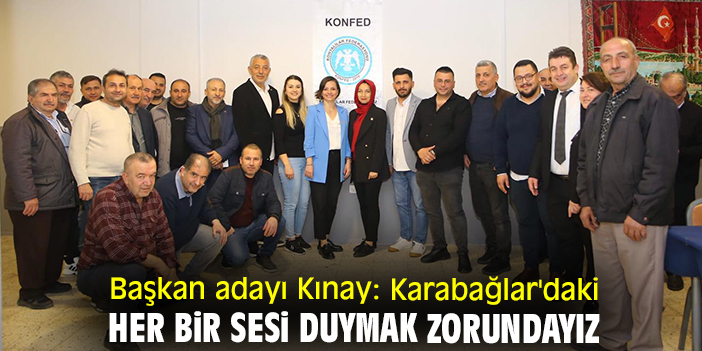 Başkan adayı Kınay: Karabağlar'daki her bir sesi duymak zorundayız