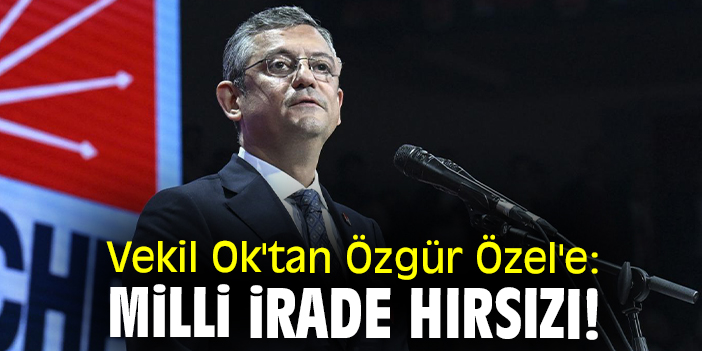 Vekil Ok'tan Özgür Özel'e: Milli irade hırsızı!