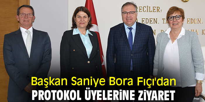 Başkan Saniye Bora Fıçı'dan protokol üyelerine ziyaret