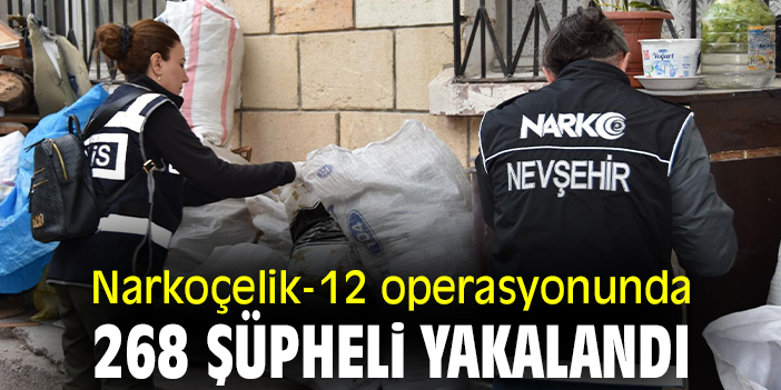 Narkoçelik-12 operasyonunda 268 şüpheli yakalandı