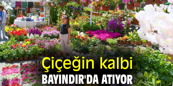Çiçeğin kalbi Bayındır'da atıyor