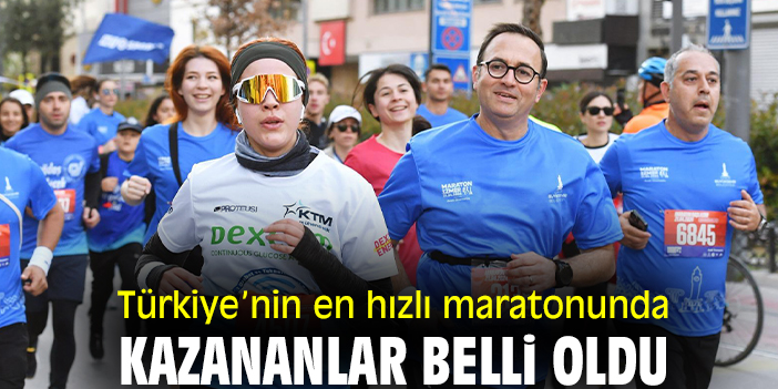 Türkiye’nin en hızlı maratonunda kazananlar belli oldu