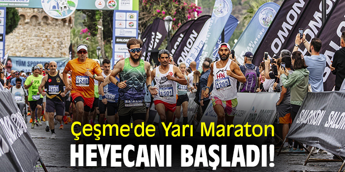 Çeşme'de Yarı Maraton heyecanı başladı!