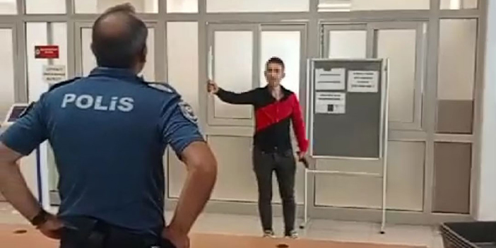 Adliyede bıçaklı eylem!