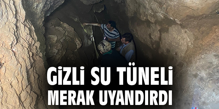 Gizli su tüneli merak uyandırdı