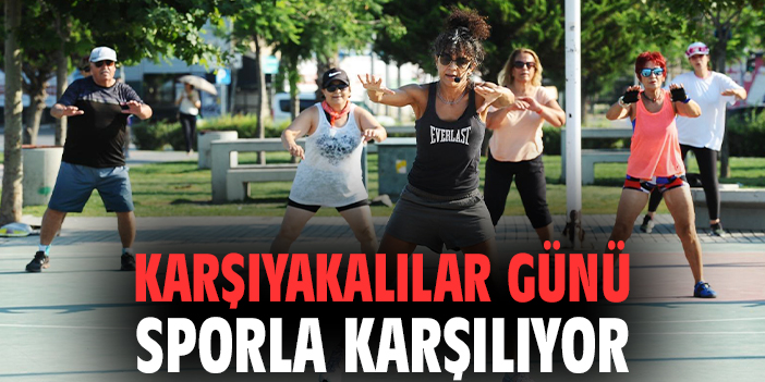 Karşıyakalılar günü sporla karşılıyor