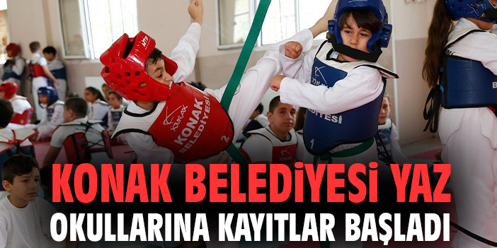 Konak Belediyesi yaz okullarına kayıtlar başladı
