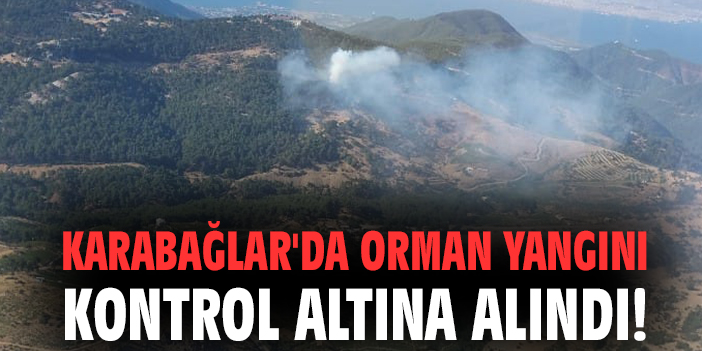 Karabağlar'da orman yangını kontrol altına alındı!