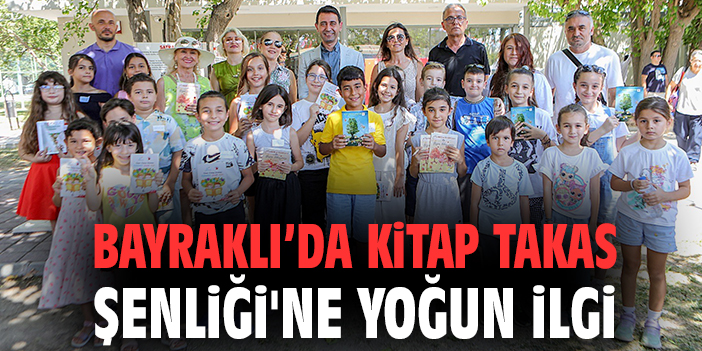 Bayraklı’da Kitap Takas Şenliği'ne yoğun ilgi