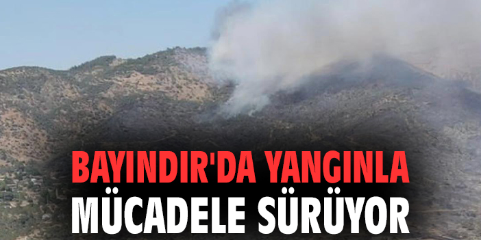 Bayındır'da yangınla mücadele sürüyor
