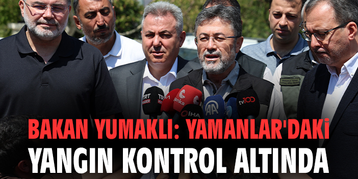 Bakan Yumaklı: Yamanlar'daki yangın kontrol altında