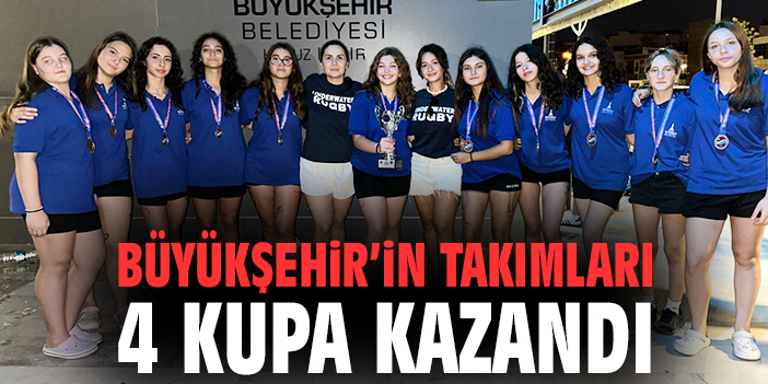 Büyükşehir’in takımları 4 kupa kazandı