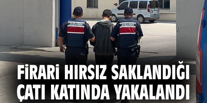 Firari hırsız saklandığı çatı katında yakalandı