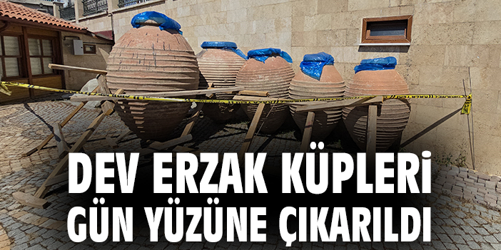 Dev erzak küpleri gün yüzüne çıkarıldı