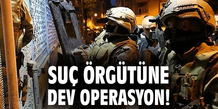 Suç örgütüne dev operasyon!