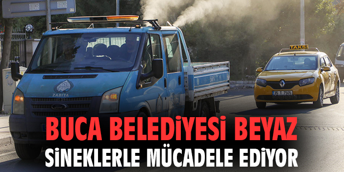 Buca Belediyesi beyaz sineklerle mücadele ediyor