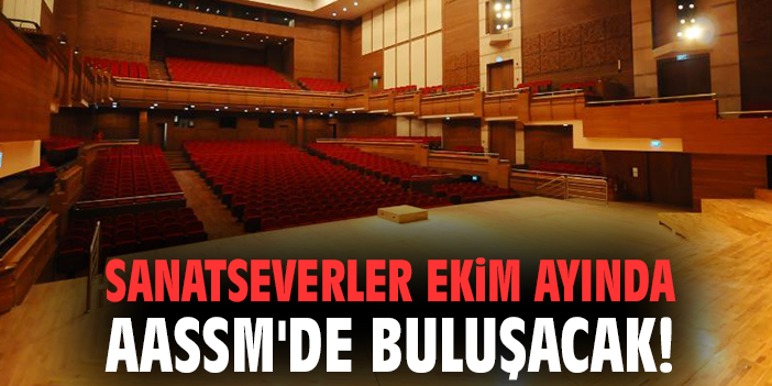 Sanatseverler Ekim ayında AASSM'de buluşacak!