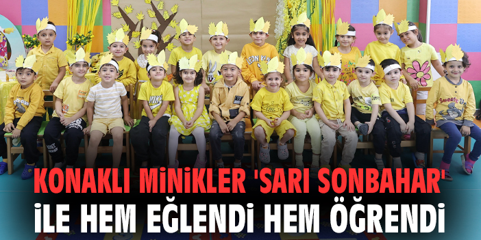 Konaklı minikler 'Sarı Sonbahar' ile hem eğlendi hem öğrendi