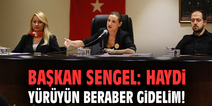 Başkan Sengel: Haydi yürüyün beraber gidelim!