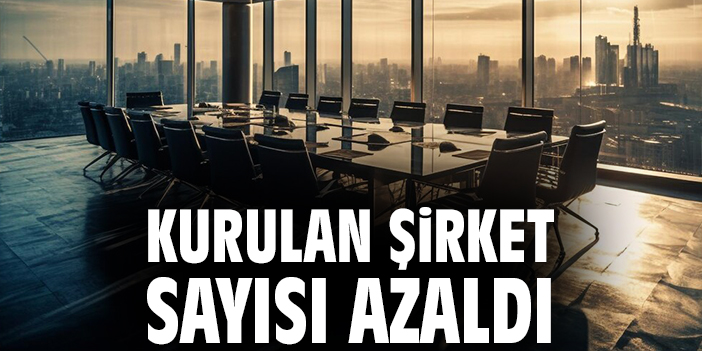 Kurulan şirket sayısı azaldı