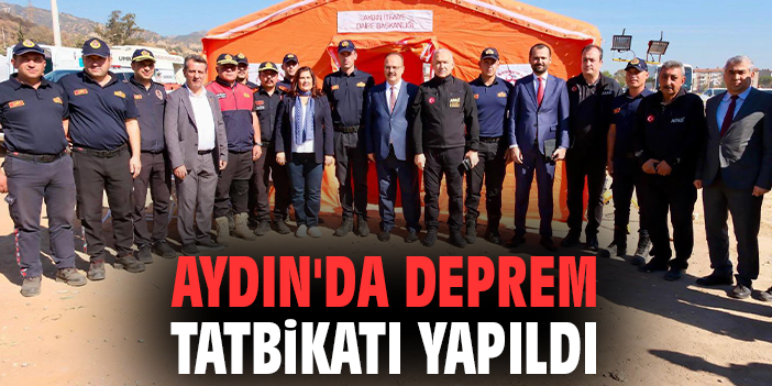 Aydın'da deprem tatbikatı yapıldı