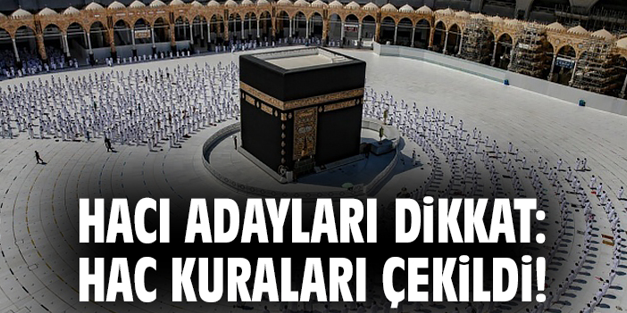Hacı adayları dikkat: Hac kuraları çekildi!