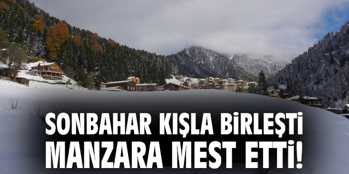 Sonbahar kışla birleşti manzara mest etti!
