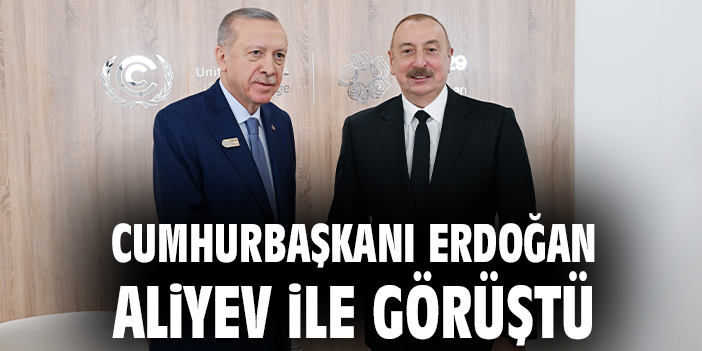 Cumhurbaşkanı Erdoğan Aliyev ile görüştü