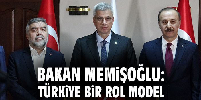 Bakan Memişoğlu: Türkiye bir rol model