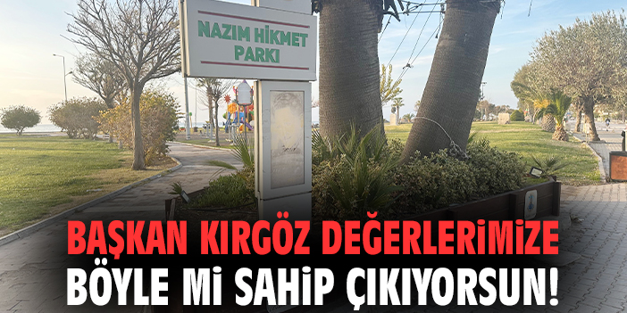 Başkan Kırgöz değerlerimize böyle mi sahip çıkıyorsun!