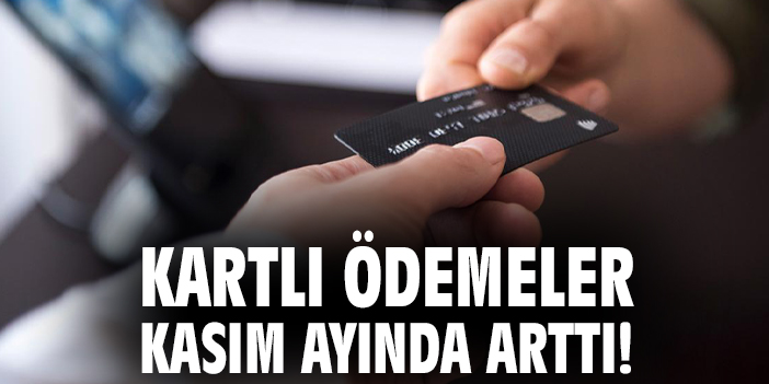 Kartlı ödemeler Kasım ayında arttı!