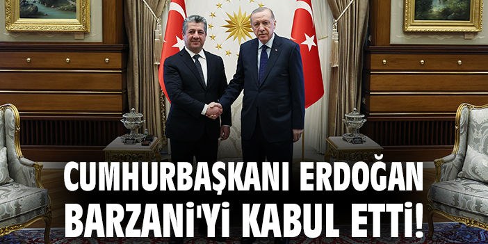 Cumhurbaşkanı Erdoğan Barzani'yi kabul etti!