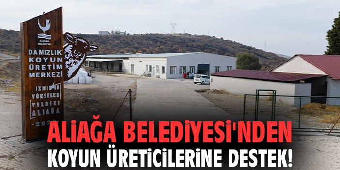 Aliağa Belediyesi'nden koyun üreticilerine destek!