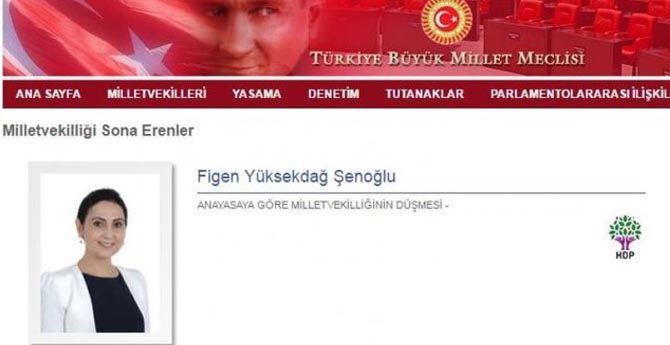 Yüksekdağ İçin TBMM'nin Sitesi'nde Jet İşlem